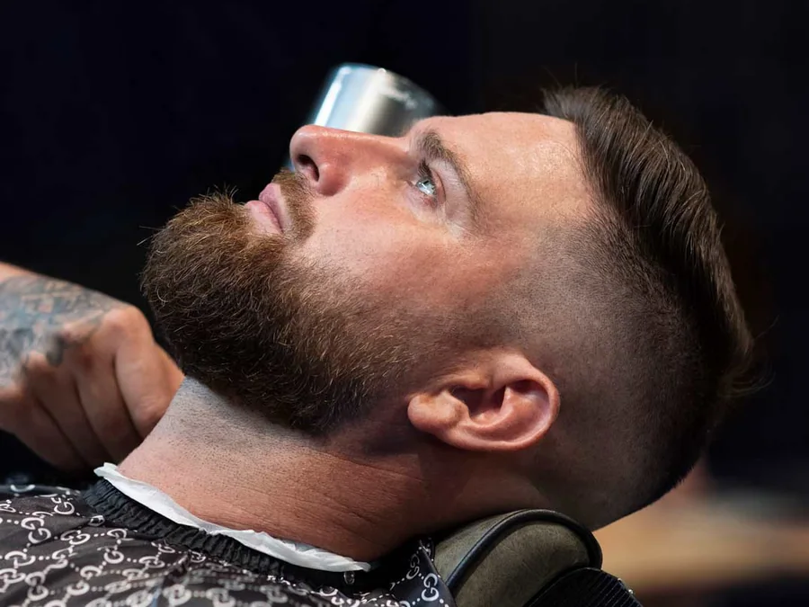 Haircut and beard grooming