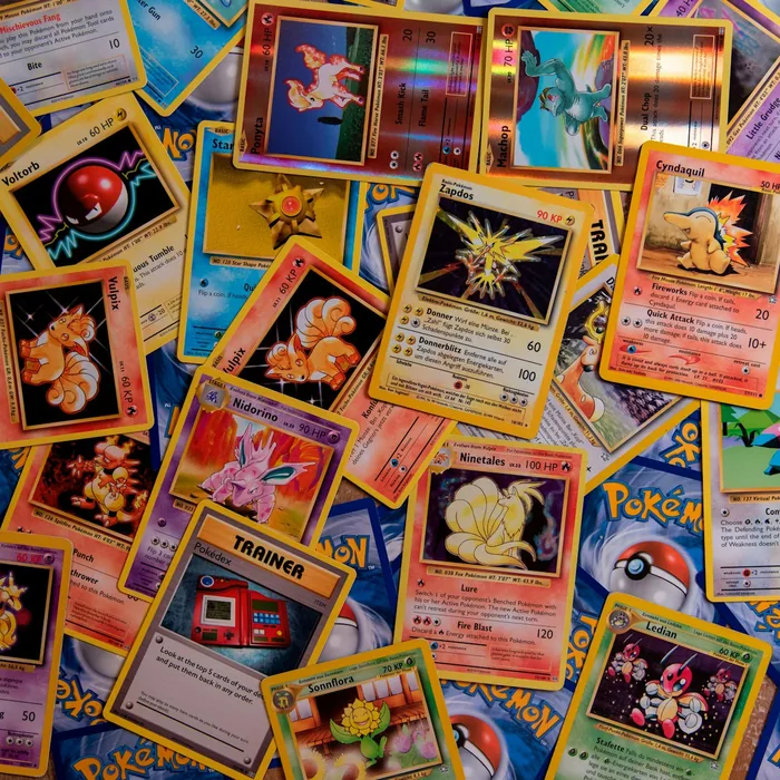 Vaporeon card, reverse and edges