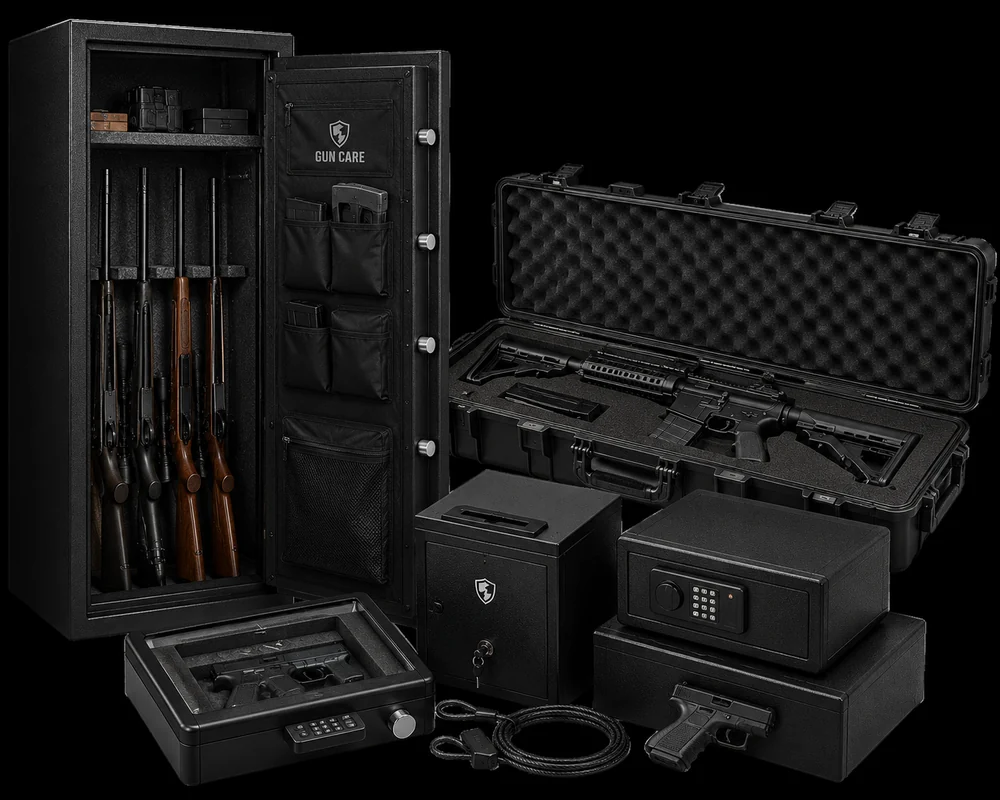 Gun safes and secure storage cases