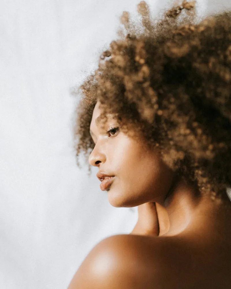Profile portrait in soft natural light