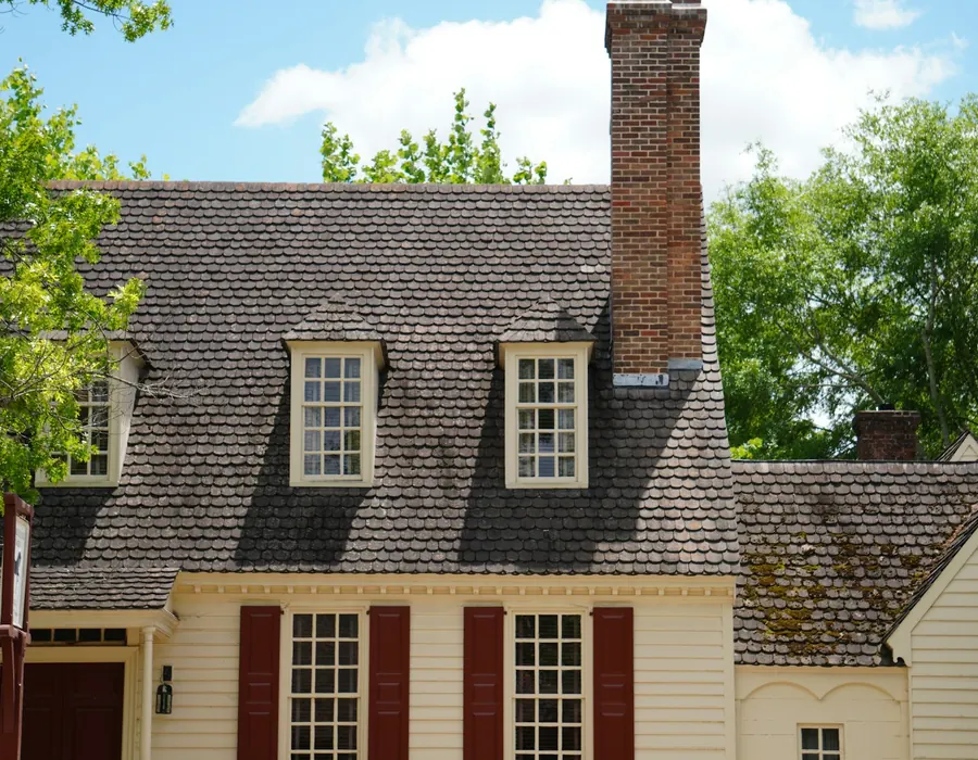 Long low-slope metal roof on a single-storey property